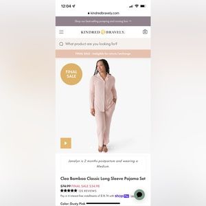 Kindred Bravely Maternity/Nursing Pajama Set